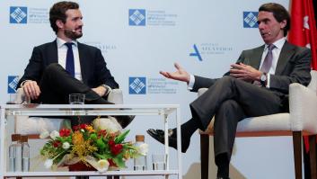 Aznar habla de en qué cree que se equivocó Casado y le acaba dejando un 'dardo' de los que duelen