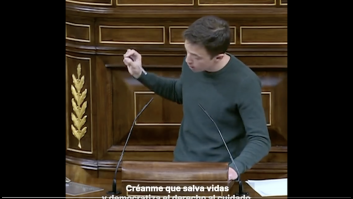 No es normal que pase pero ha ocurrido: Errejón comparte una foto poco habitual del Congreso