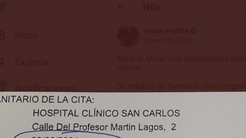 Un diputado de Más Madrid indigna al mostrar la fecha que le han dado a una mujer para una prueba