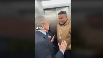 Graban la conversación en un ascensor entre Florentino Pérez y Ronaldo... y quizá no es justo lo que muchos esperaban