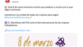 El Partido Comunista la lía (pero mucho) con este cartel por el 8-M: "Qué bochorno"