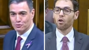 Sánchez escucha la pregunta de Sayas, sonríe y le dice lo que todo el Congreso se podía imaginar