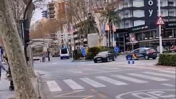 La persecución policial vista en Benidorm que parece la grabación de una película de ciencia ficción