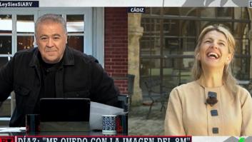 Ferreras deja a Yolanda Díaz con esta cara tras decirle algo justo antes de terminar la entrevista