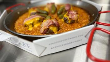 Dos madrileños triunfan en Estados Unidos con la paella de hamburguesa