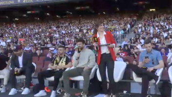 Cristinini, presentadora de la final de la Kings League, cuenta lo que le dijo Laporta al conocerla