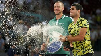 El saludo de Alcaraz a toda la Caja Mágica tras ganar el torneo que ya ha dado la vuelta al mundo