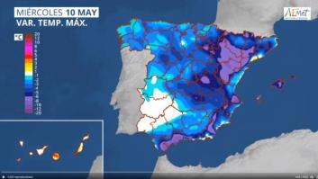 La AEMET advierte de un desplome de temperaturas en todas estas zonas