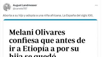 Melani Olivares responde directamente a este tuit sobre ella en medio del revuelo