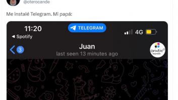 Se instala Telegram y al instante le llega este delirante mensaje de su padre