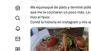 La gente está maravillada con lo que hizo esta mujer cuando le sirvieron un tartar en un restaurante