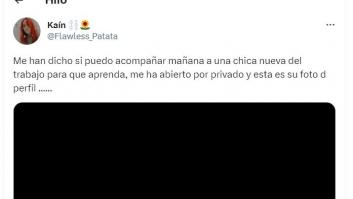 Le habla una nueva compañera de trabajo y no da crédito con su (inusual) foto de perfil