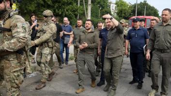 Zelenski visita Jersón para coordinar las operaciones por el desastre de la presa