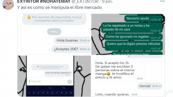 Comparte la conversación que tuvo en Wallapop y su estrategia seguro que la copian muchos: tiene ya 35.000 'me gusta'