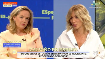 Griso intenta matizar estas palabras de Calviño sobre Feijóo y ella reacciona al momento