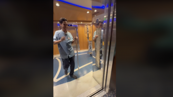 Lo que ocurre en este ascensor de un crucero lleva 16 millones de reproducciones