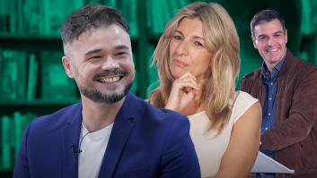 Pedimos a Rufián que diga algo bueno de Yolanda Díaz y el subconsciente le juega esta mala pasada