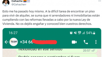 Una inmobiliaria le manda este indignante mensaje por WhatsApp y su respuesta es ya historia de Twitter