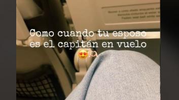 Viaja en un avión pilotado por su marido y este le lanza un cariñoso mensaje por megafonía