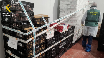 La Guardia Civil interviene 28 toneladas de alimentos no aptas para consumo humano