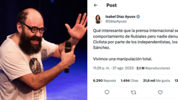 La respuesta de Ignatius Farray al polémico tuit de Ayuso sobre Rubiales no tiene parangón