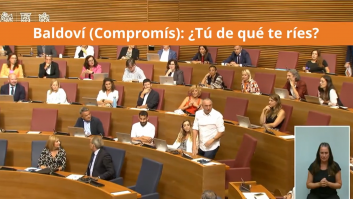 Una diputada de Vox se ríe y la reacción de Baldoví no se puede describir con palabras