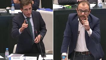 Expulsan a un concejal del PSOE de Madrid del Pleno tras tocar tres veces la cara a Almeida