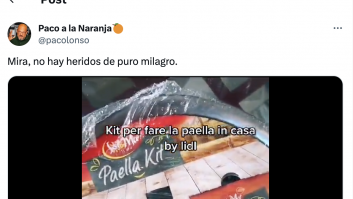 Usa un kit de paella de la semana española de Lidl en Italia: esto llega a Valencia y no dan crédito