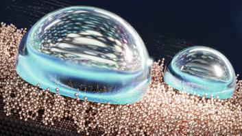 Encuentran el material más repelente al agua