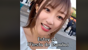 Una joven japonesa acude a la fiesta de España en Tokio y comparte todo lo que hay