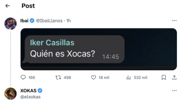 El Xokas responde a este mensaje de Iker Casillas que ha compartido Ibai