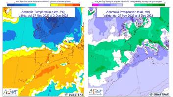 La AEMET advierte del día que pasaremos de lluvias abundantes al frío extremo