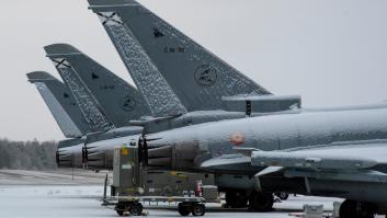 El caza español vuelve a casa congelado