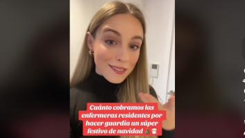 Cuenta cuánto cobra una enfermera por trabajar un festivo de Navidad en Madrid y se monta un debate