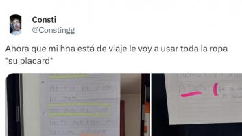 Aprovecha que su hermana se ha ido de viaje para usar ropa suya y lo que hay en el armario es tremendo