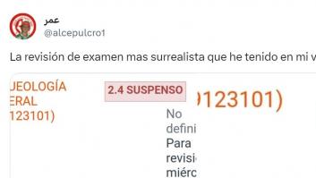 Va a la revisión de un examen en el que ha sacado un 2,4 y el resultado es, cuanto menos, INCREÍBLE