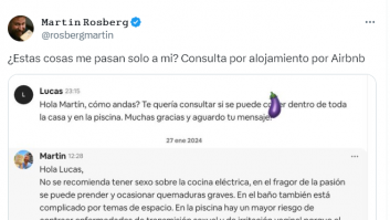 Le hacen esta consulta para alquilar su casa por Airbnb y su reacción es de cinco estrellas