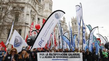 Los empleados de banca también toman la calle reclamando subidas salariales