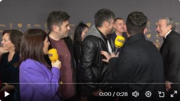 Estopa ve a José Coronado en los Goya y ojo a su reacción: la pregunta de él al final se oye bien