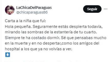 La emotiva carta de una joven a la niña que fue tras sobrevivir a un cáncer: para reflexionar