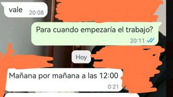 Pregunta cuándo empieza a trabajar y, sin necesidad, le sueltan una frase para el museo del horror