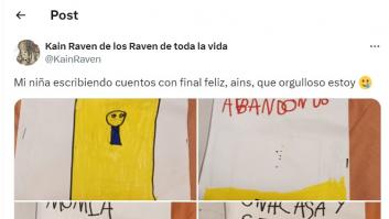 Publica el cuento (con tremendo final) que ha escrito su hija y supera los 8.500 'me gusta'