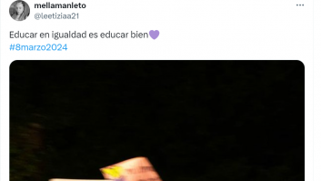 Rescata esta pancarta de un 8M y muchos le piden que vuelva a llevarla: es contundente como pocas