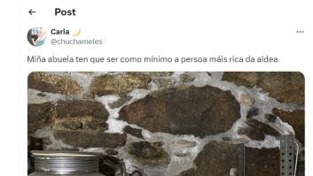 Triunfa al mostrar lo que tiene su abuela en casa: "Como mínimo, la persona más rica de la aldea"