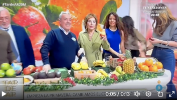 Ana Rosa Quintana suelta esta frase, Sardá se da cuenta y ella reacciona con un sonoro: "No, hombre"