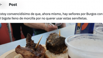 Las servilletas de un bar de Burgos que sirven para retratar a más de uno