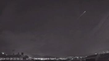 El CSIC descarta que el bólido que sobrevoló el este peninsular sea un misil