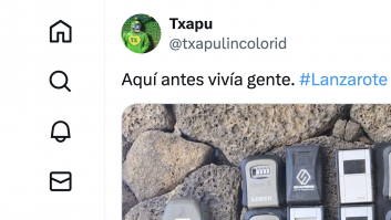 Lo que se ha encontrado en la fachada de un edificio de Lanzarote es un aviso de lo que se viene