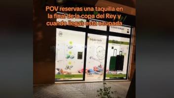 Alquila una taquilla el día de la final de la Copa del Rey y al llegar se encuentra lo inesperado