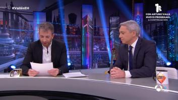 Pablo Motos lee la carta de Sánchez y Vicente Vallés le pide que repita una frase muy concreta